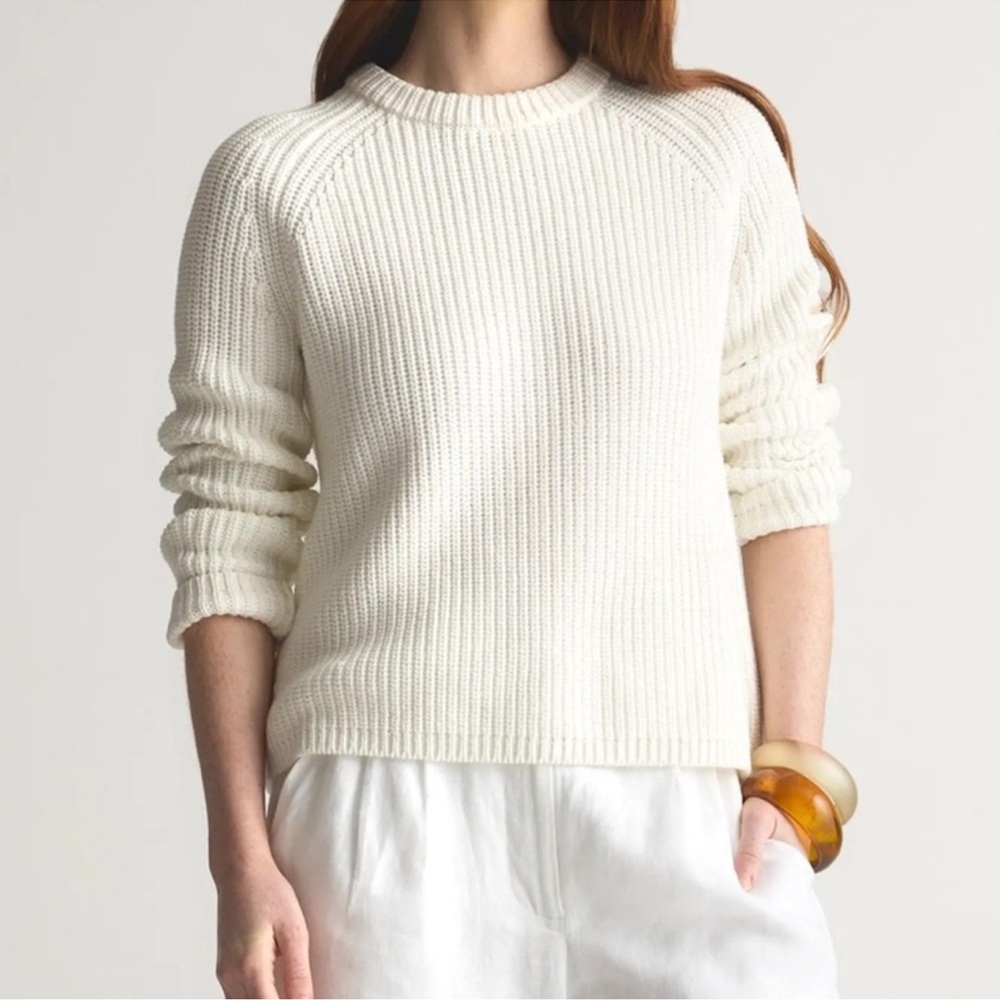 Quince Women's Cream Crew Neck Sweater
